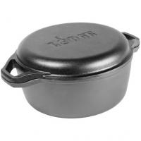 Lodge 6 Quart Chef Collection Double Dutch Oven