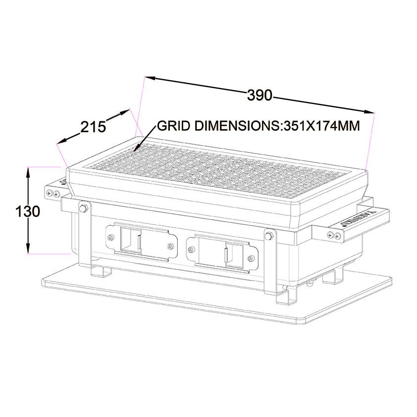 RECHTHOEKIGE SHICHIRIN | KONRO- & YAKITORI GRILL freeshipping - %s Shichirin hopname%