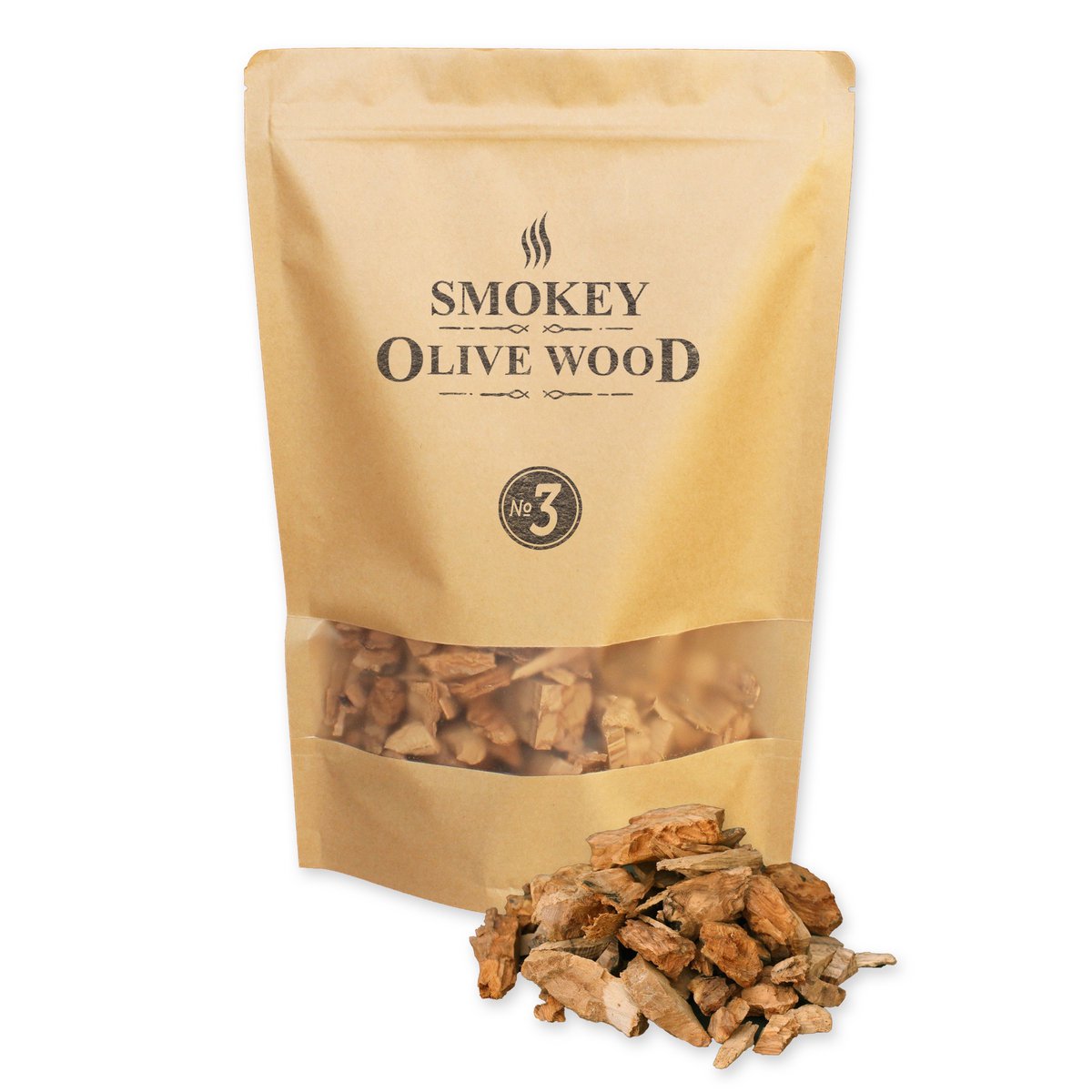 Smokey Olive Wood Rookchips No.3 Olijf