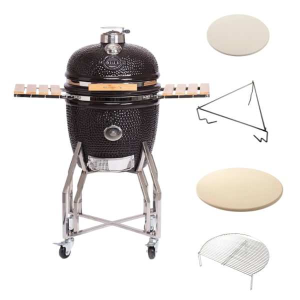 MEDIUM YAKINIKU 16 INCH KAMADO GRILL INCL. ONDERSTEL EN ZIJTAFELS