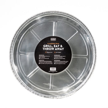Aluminium druippan rond wegwerp 5 stuks 33 cm - Smokin’ Flavours